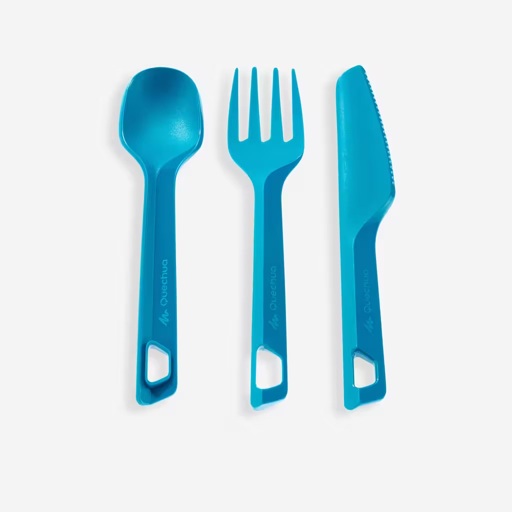 2x 3-Piece Camping Cutlery Sets