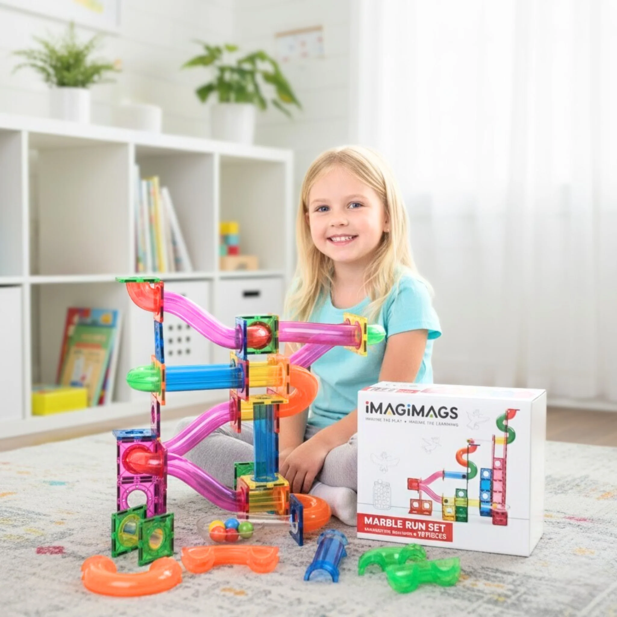26% off on 98pc Magnetic Tiles Marble Set | OneDayOnly