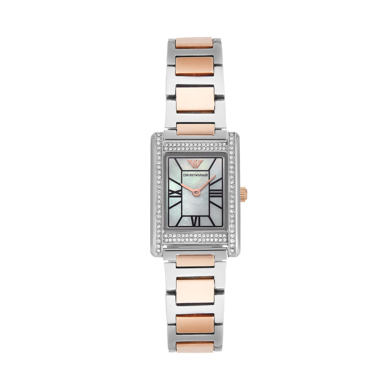 Ladies Two-Hand Mother-of-Pearl Stainless Steel Watch