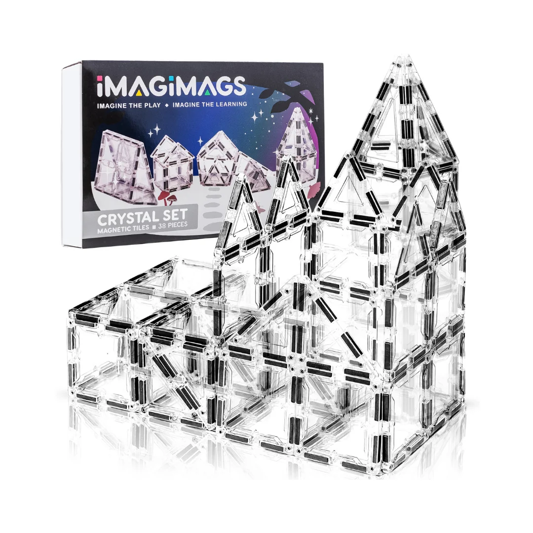 38-Piece Crystal Magnetic Tiles Set
