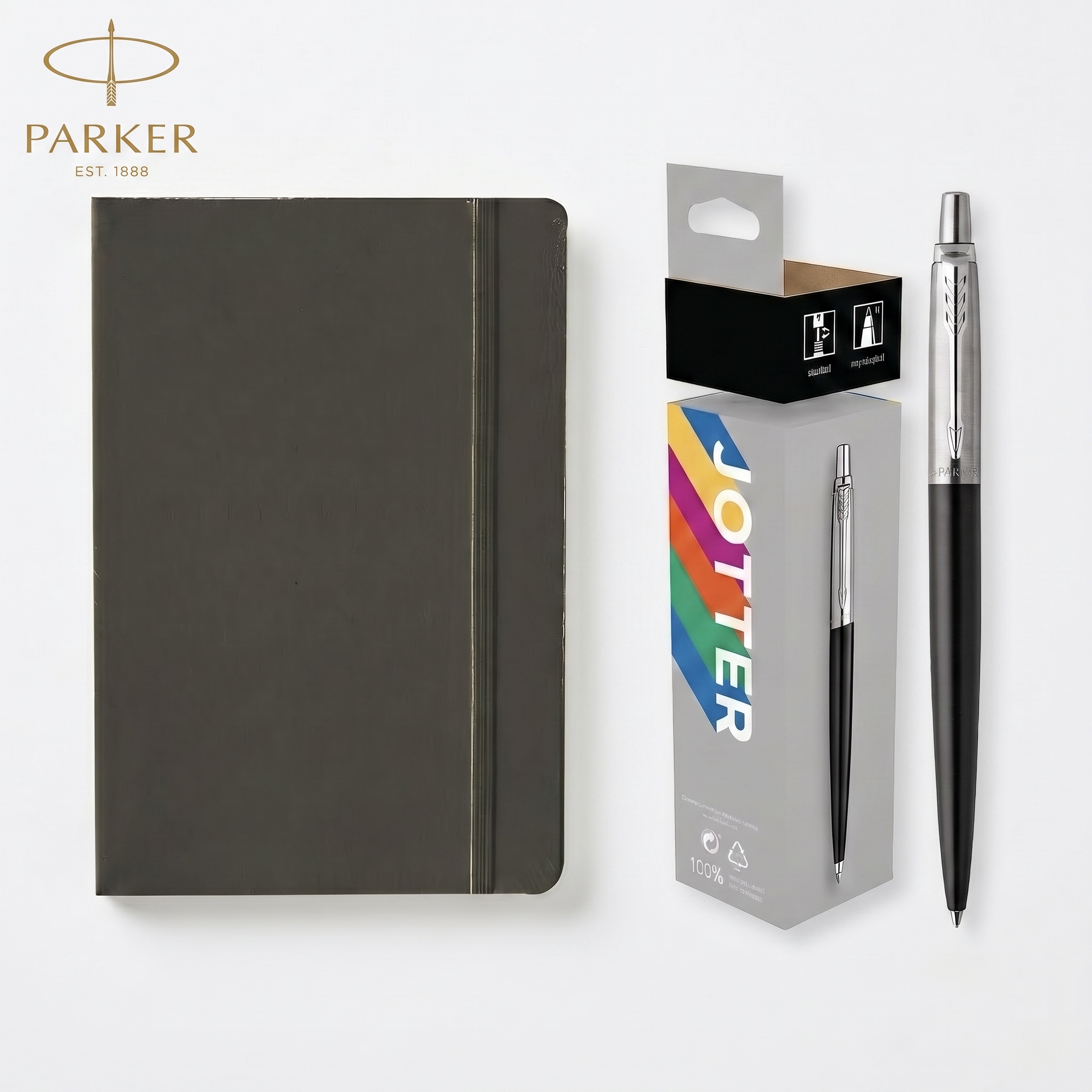 Jotter Ballpoint Pen and A5 Soft Touch Notebook Set