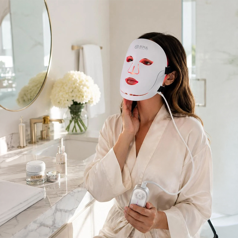Advanced 5-Wavelength LED Light Therapy Face Mask