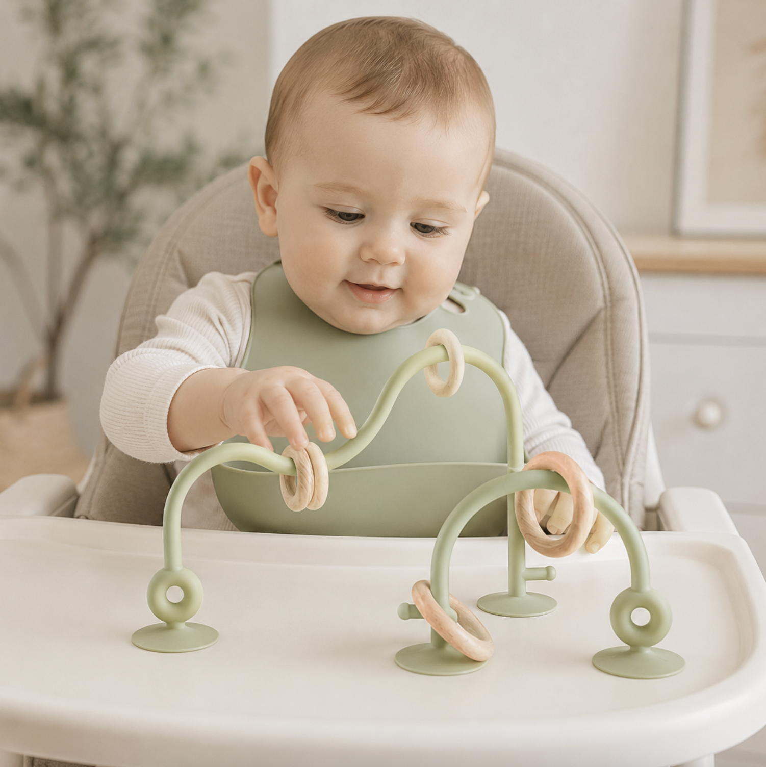 Silicone Sensory Feeding and Play Toy Set