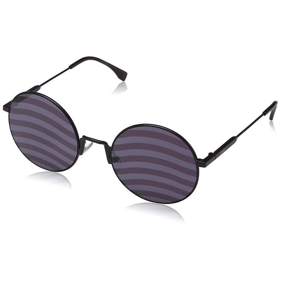Ladies Round Violet Lens Sunglasses