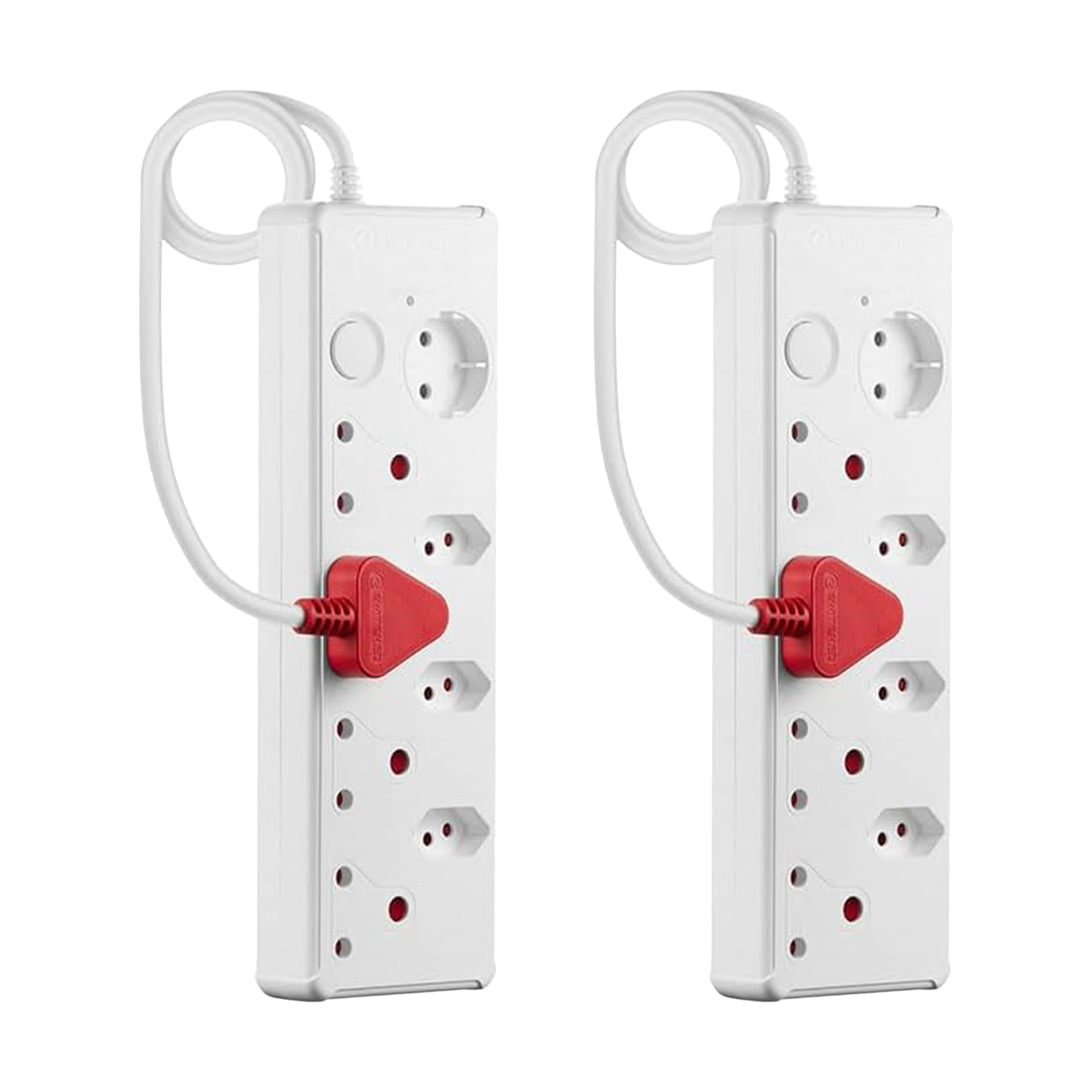 2x 8-way 0.5m Medium Surge Multiplugs