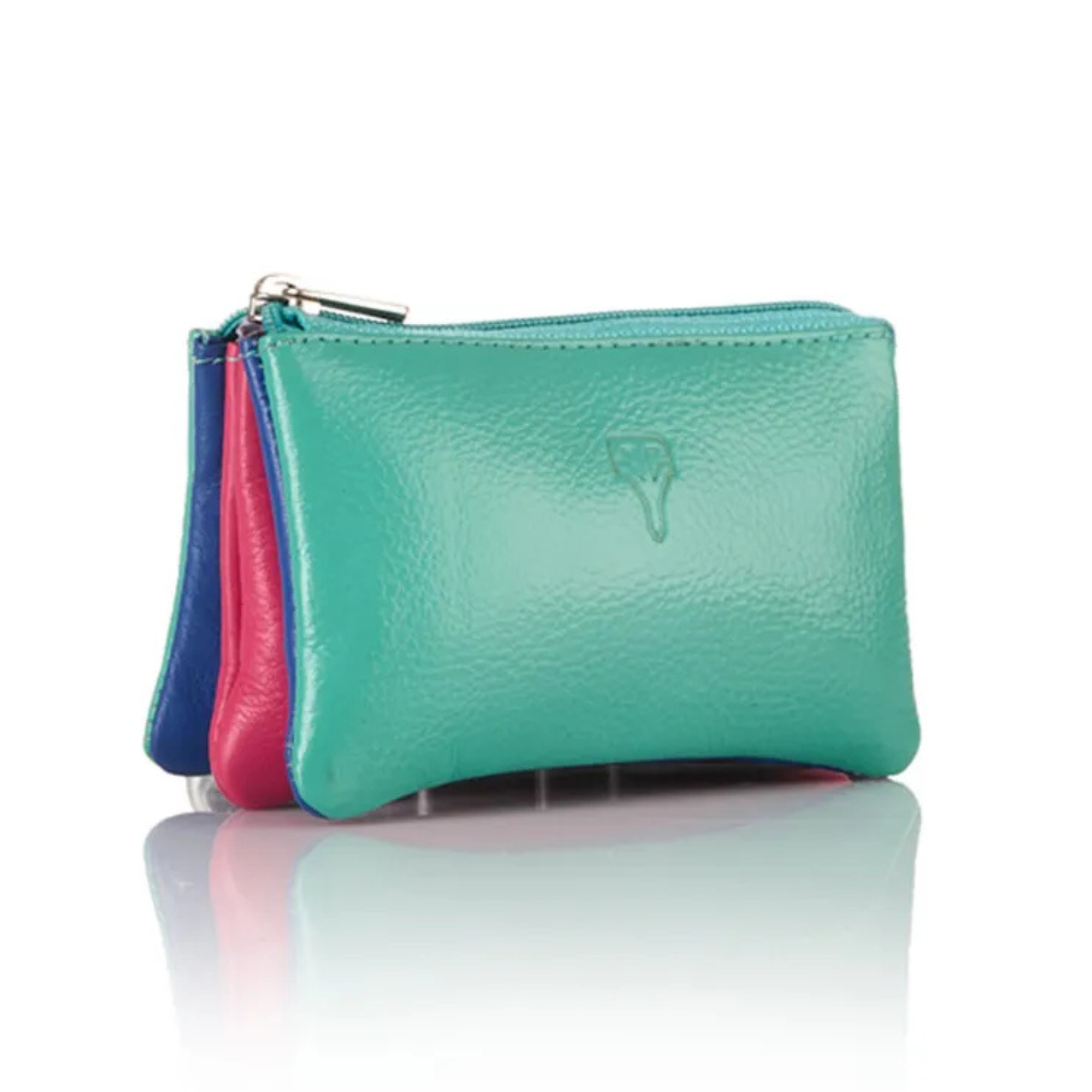 Genuine Leather Triple Compartment Coin Pouch