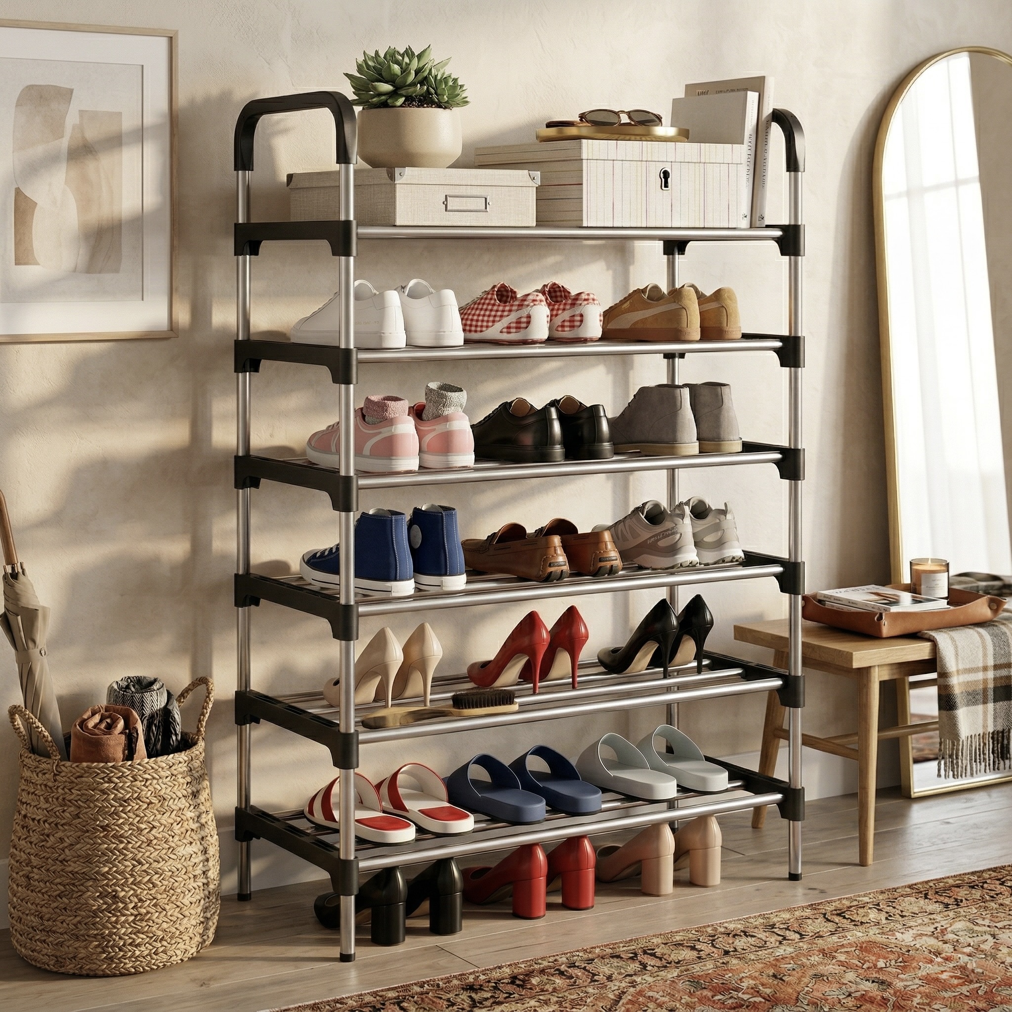 6-Layer Shoe Storage Organiser Rack