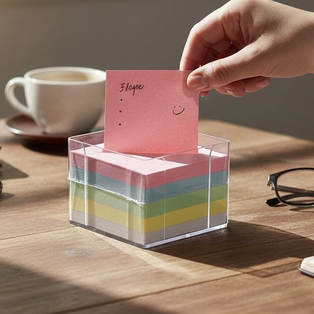 2x 800 Cubic Memo Paper and Holder
