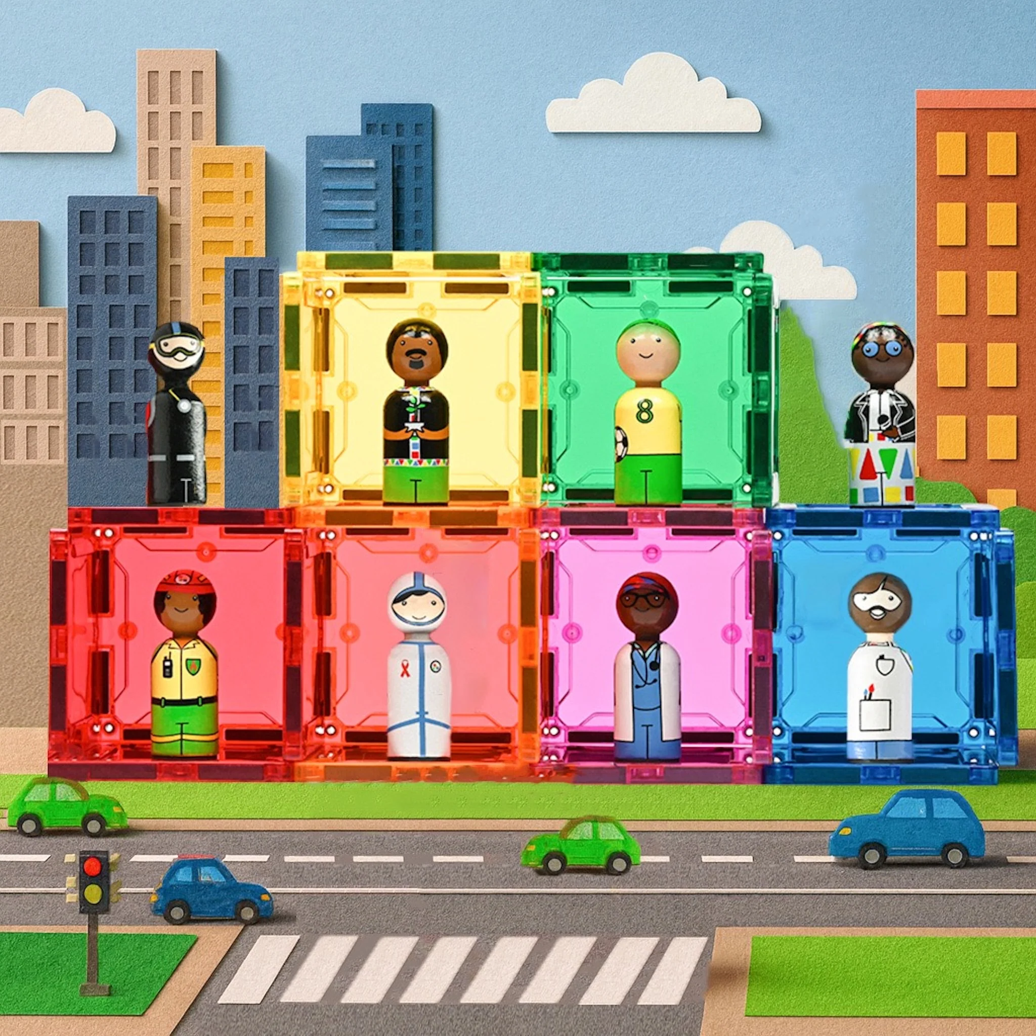 8-Piece Magnetic People Set
