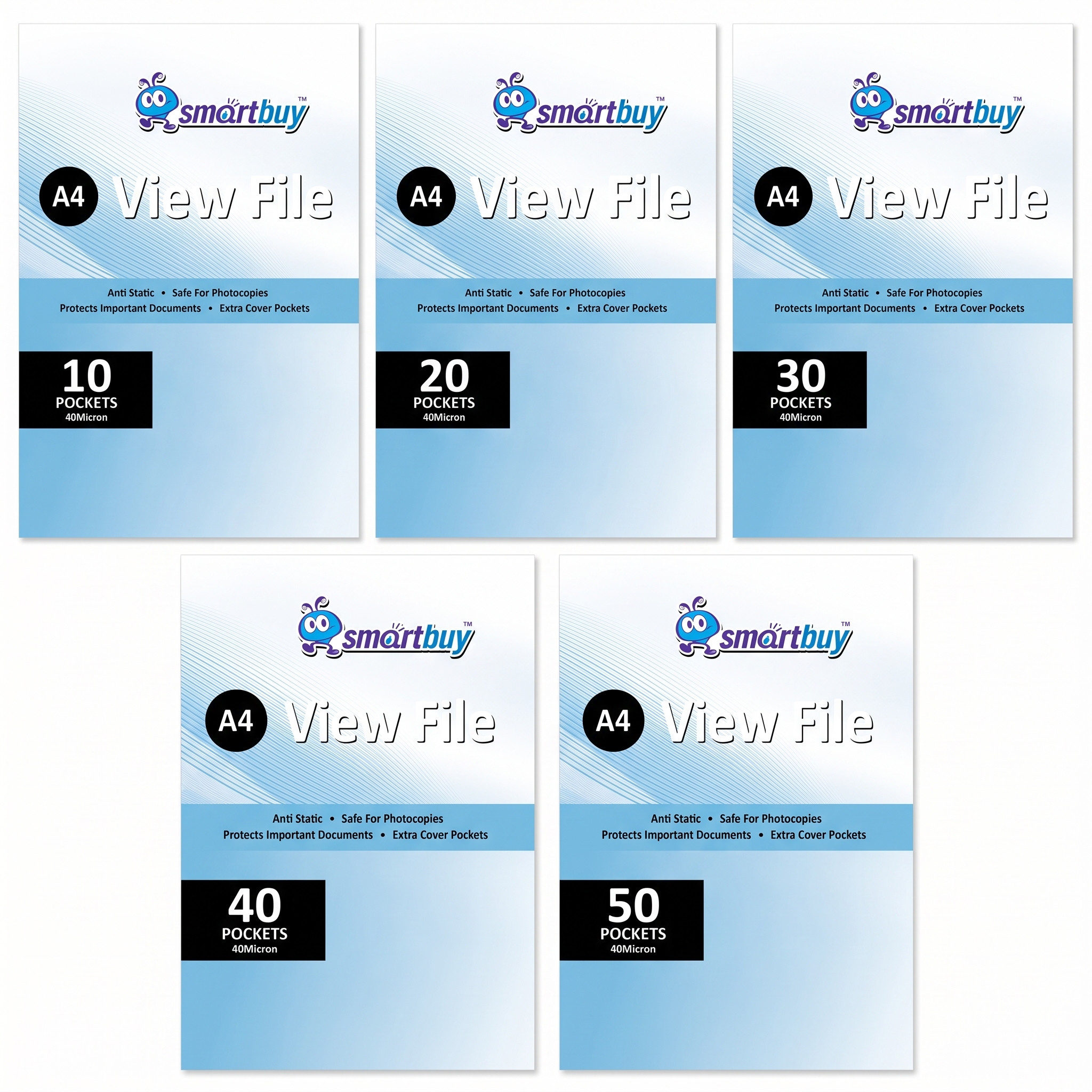 5x A4 Non-reflective View Files