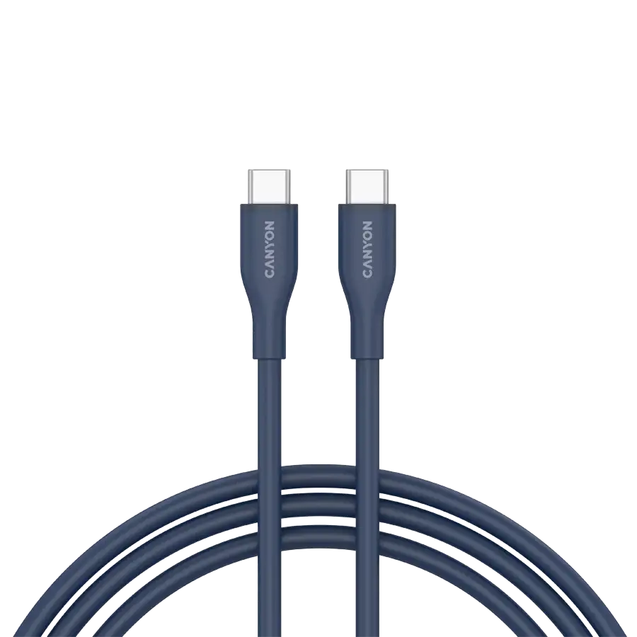 2x 1m 60W OnWire Type-C Silicon Charging Cables