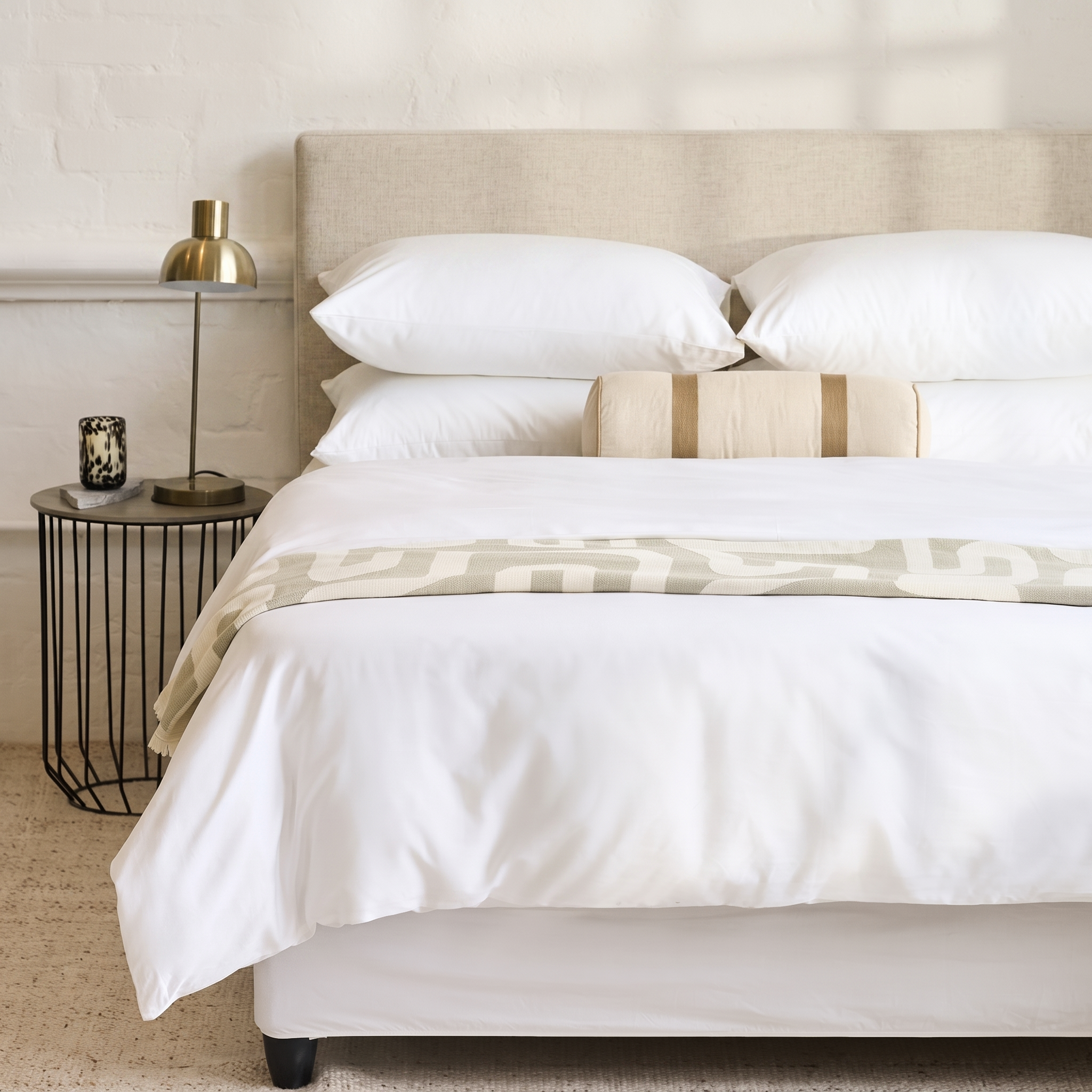 300TC Egyptian Cotton Sateen Duvet Cover Set
