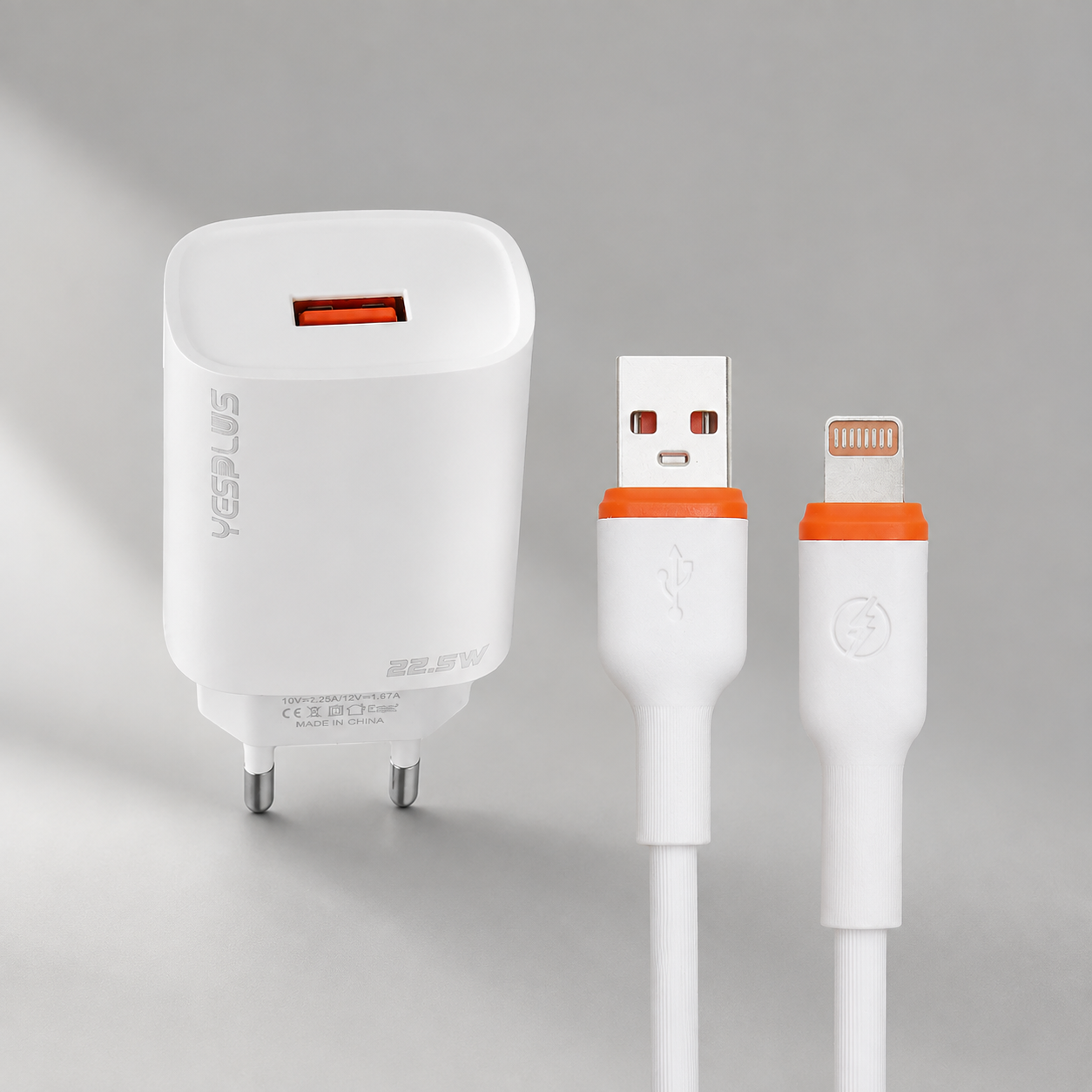 22.5W USB Fast Charger and Cable