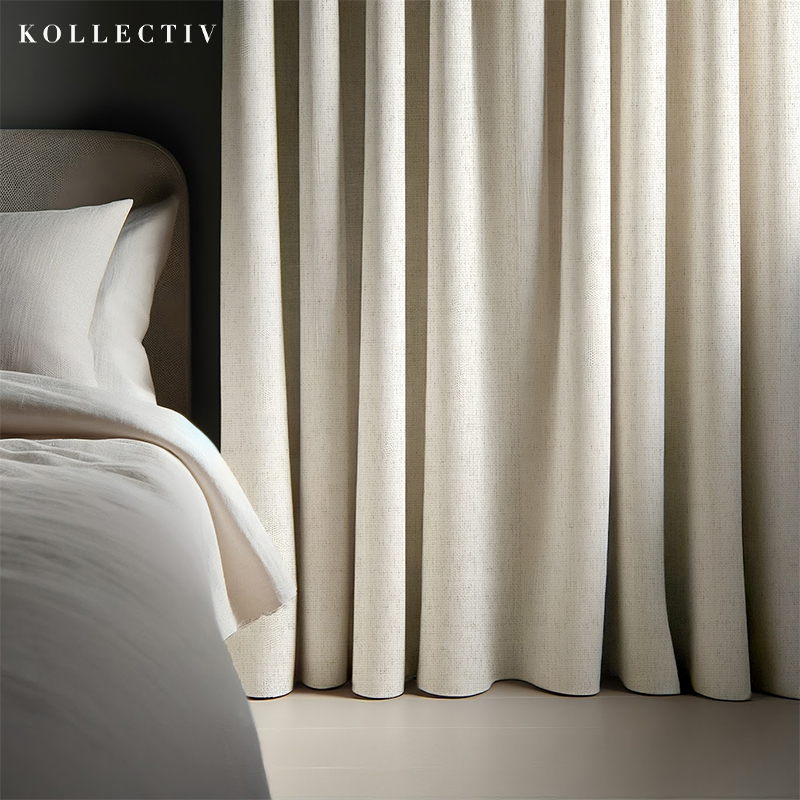 Bailey Textured 100% Block Out Eyelet Curtain