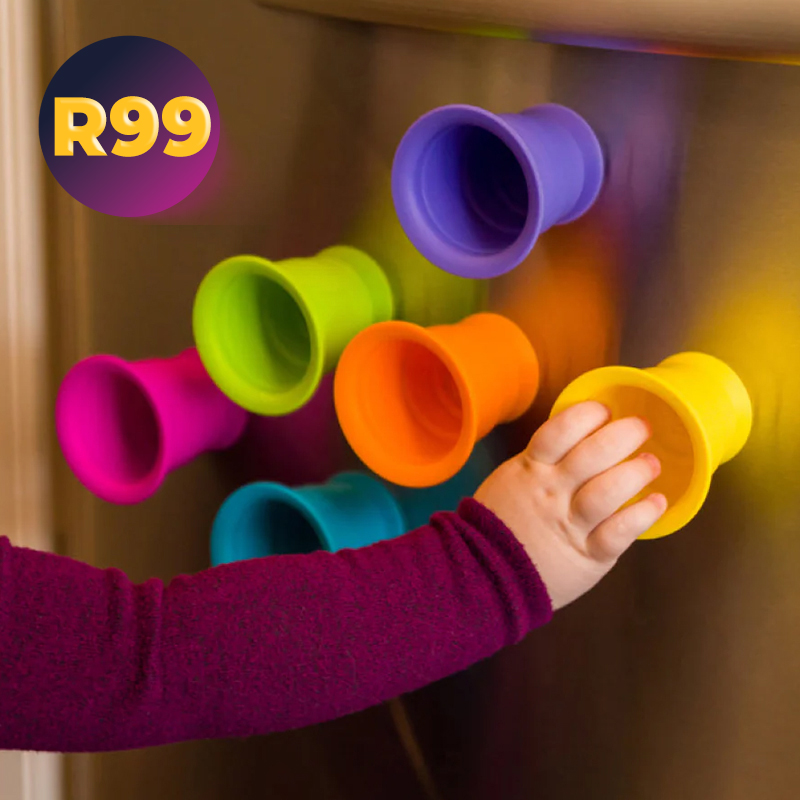 6-Piece Bath Toy Suction Cups