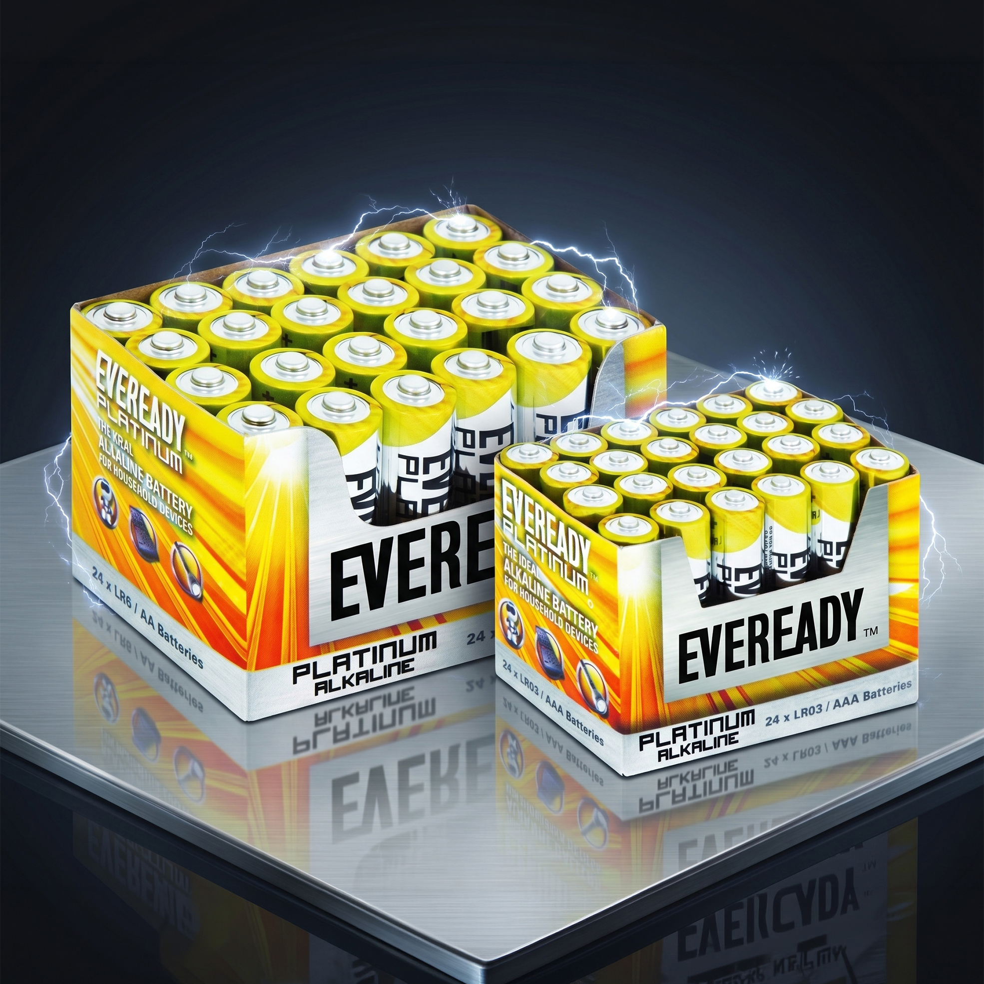 24x AA or AAA Platinum Alkaline Batteries