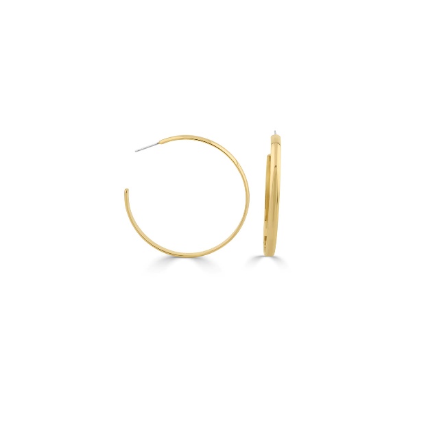 18k Gold Plated Bold Hoop Earrings