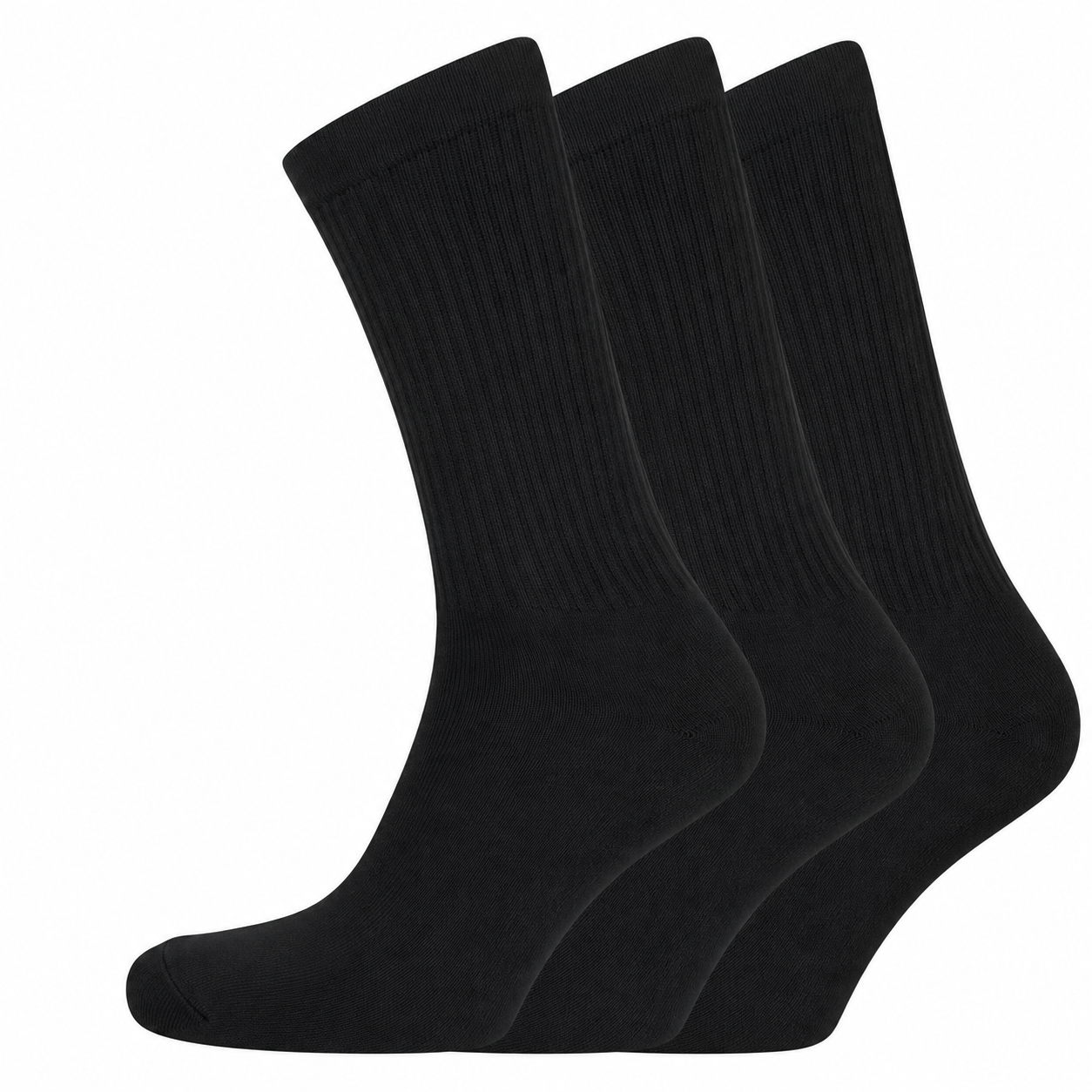 3x Pairs of Recycled Crew Socks