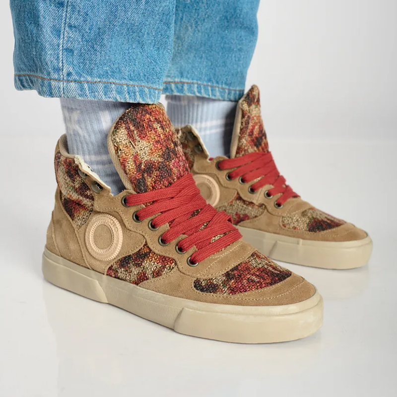 Ladies Emma Genuine Suede Hightop Sneakers