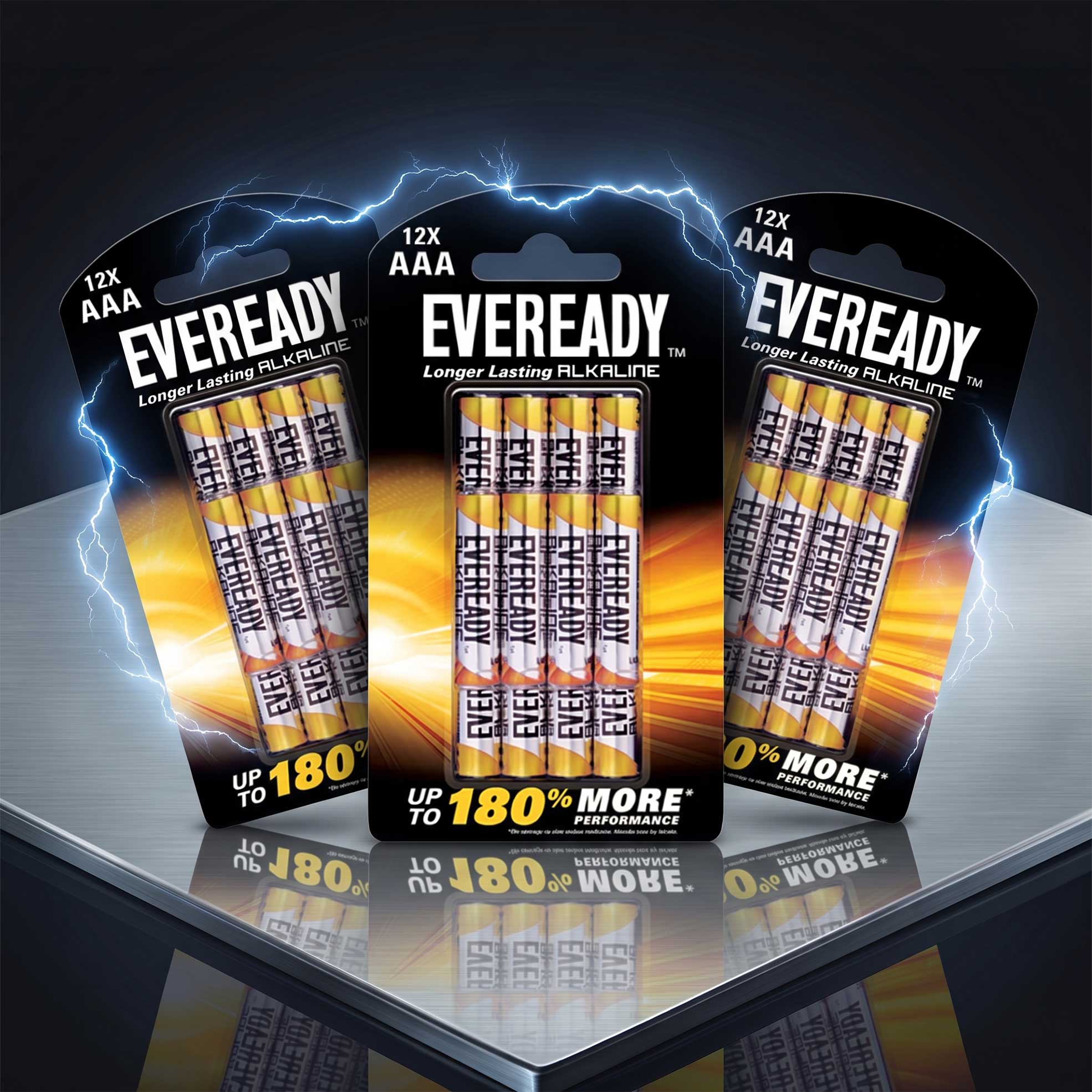 3x 12's Alkaline AAA LR03 BP12 Batteries