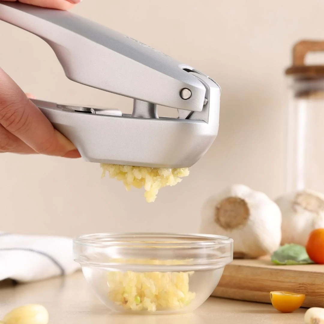 Cast Aluminium and Stainless Steel Garlic Press