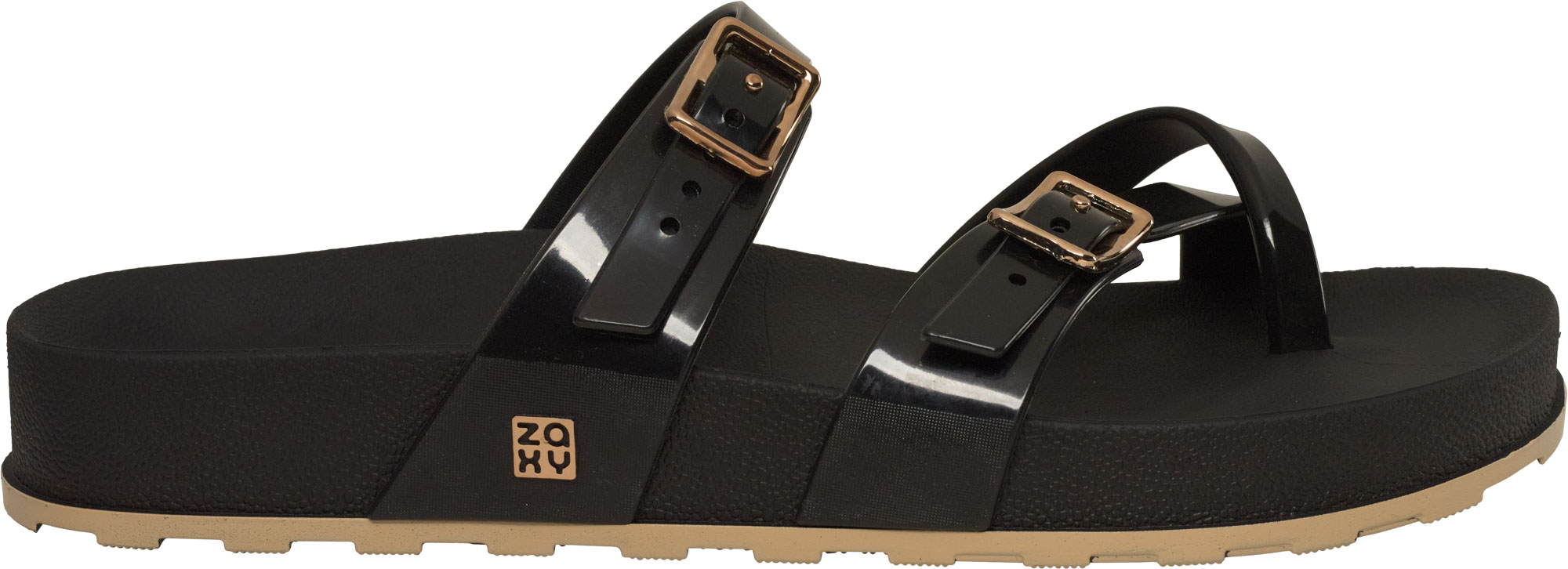 Ladies Black Smart Slides