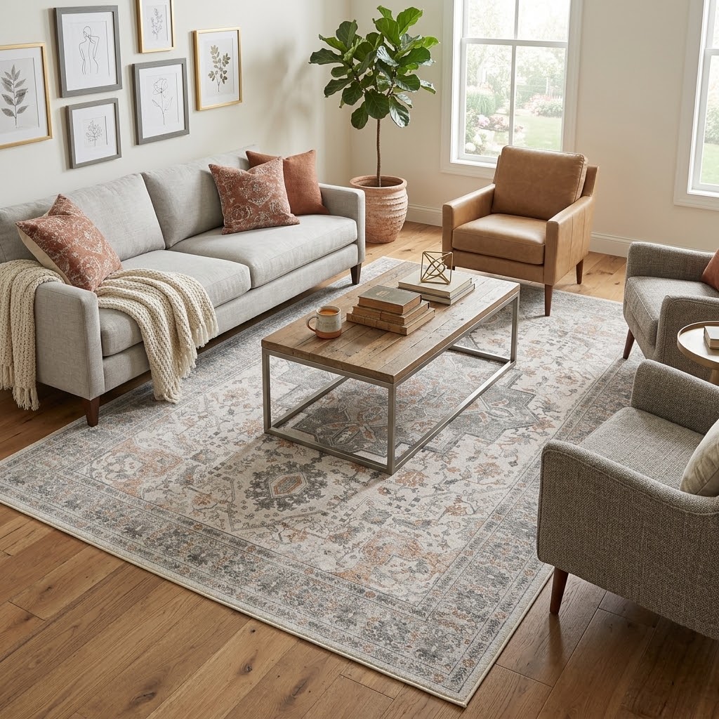 Sabrina Misty Grey Rug