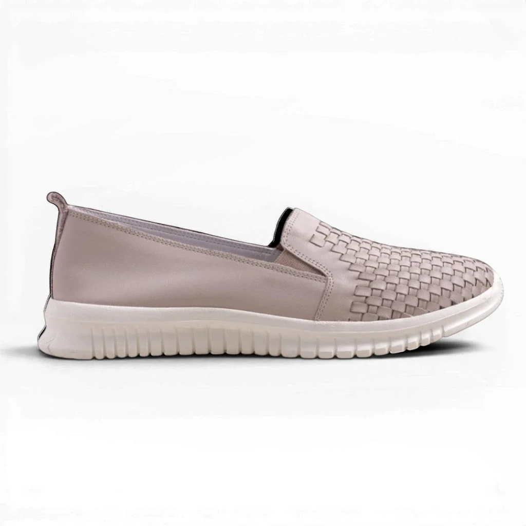 Ladies Genuine Leather Skate Slip-Ons