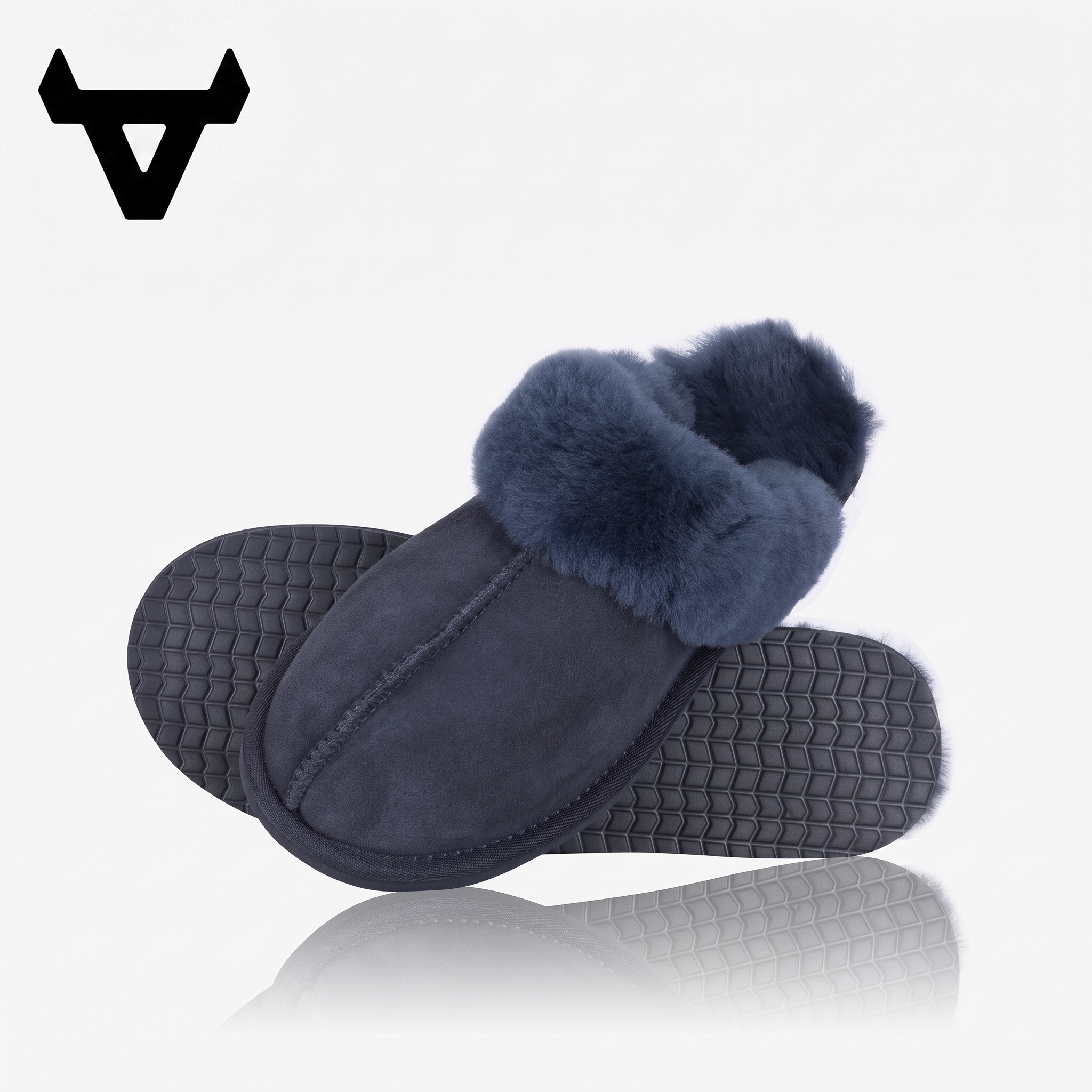 Ladies Mirren Genuine Sheepskin Slip-On Slippers