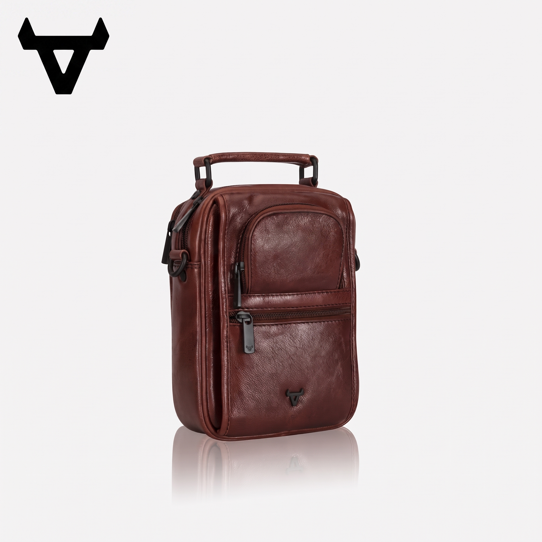 Men's Genuine Leather Winchester Bag with Top Handle