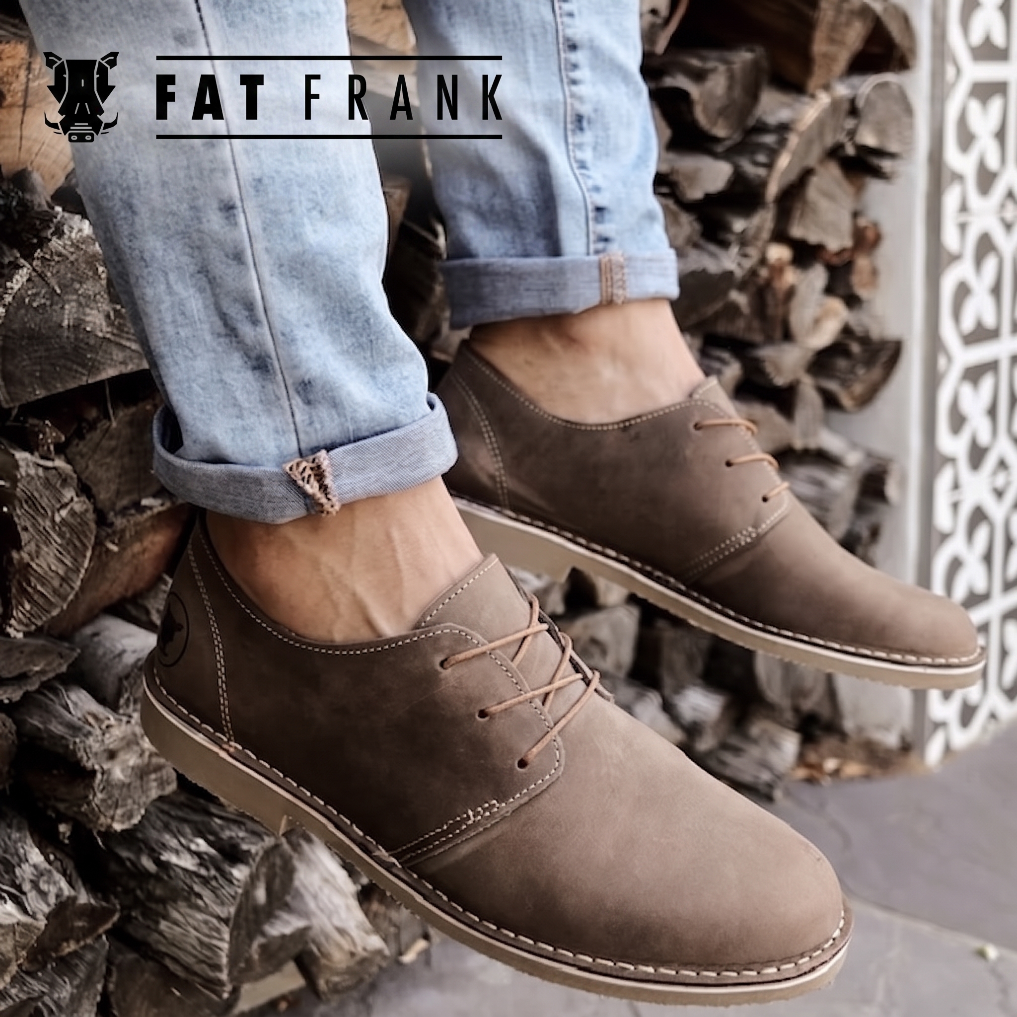 Men's Brown Genuine Leather Vintage Vellies