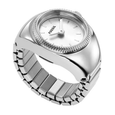 Ladies Two-Hand Stainless Steel Ring Watch