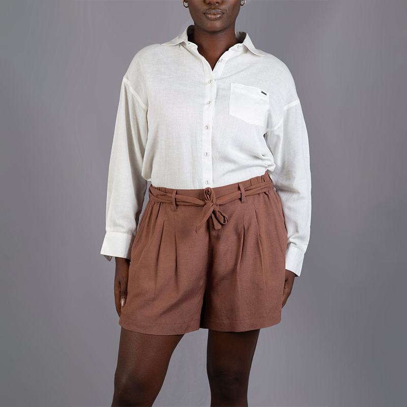 Ladies Doppio Woven Shorts