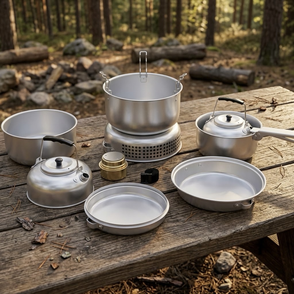10-Piece Portable Camping Hiking Cook Set