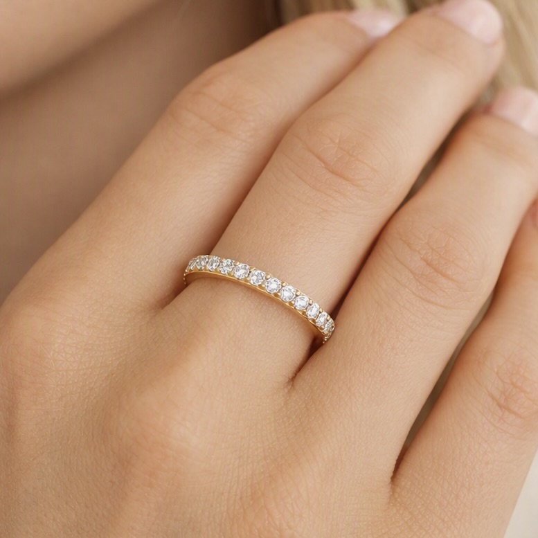 0.58ct Lab Grown Diamond Band Ring