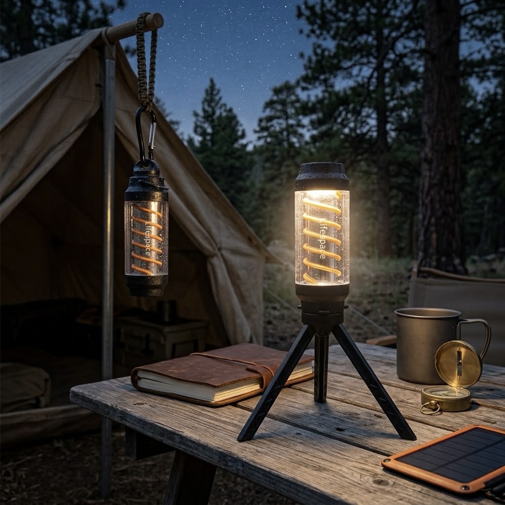 2x Rechargeable Premium Mini IPX6 Light Sticks with Carabiners