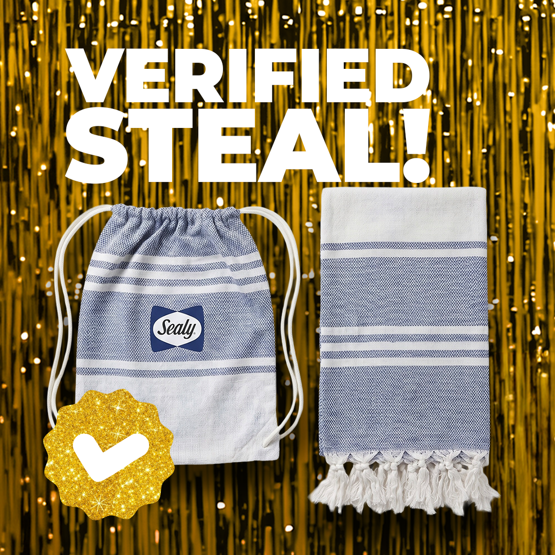 Turkish Cotton Hammam Towel with Drawbag
