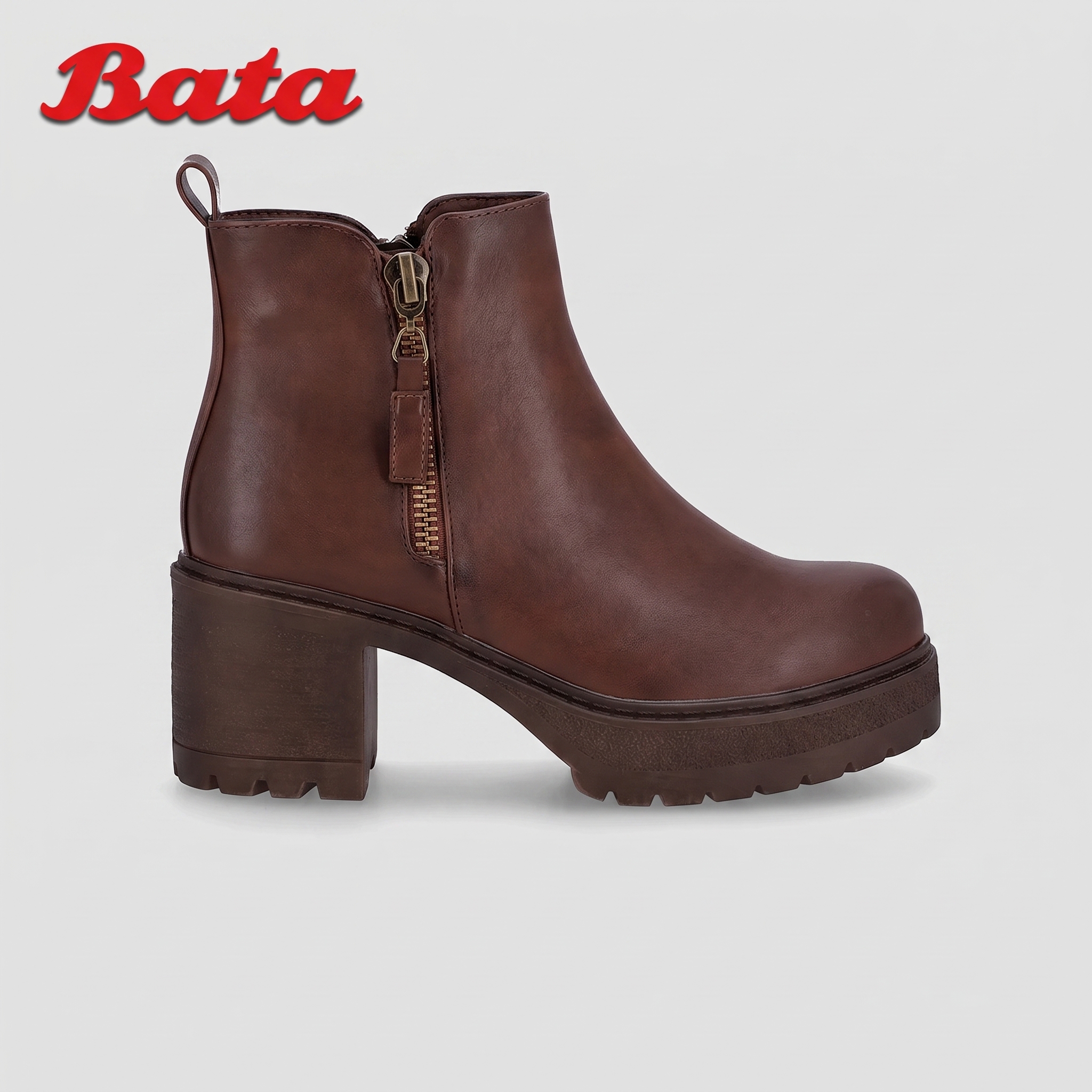 Ladies Love Block Heel Ankle Boots