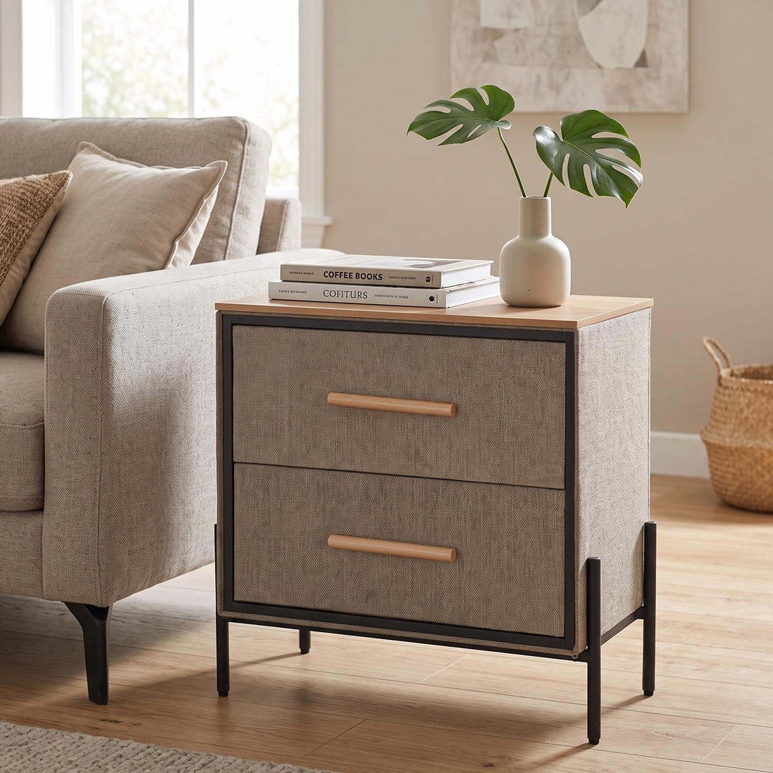 2- or 3- Drawer Milton Side Table