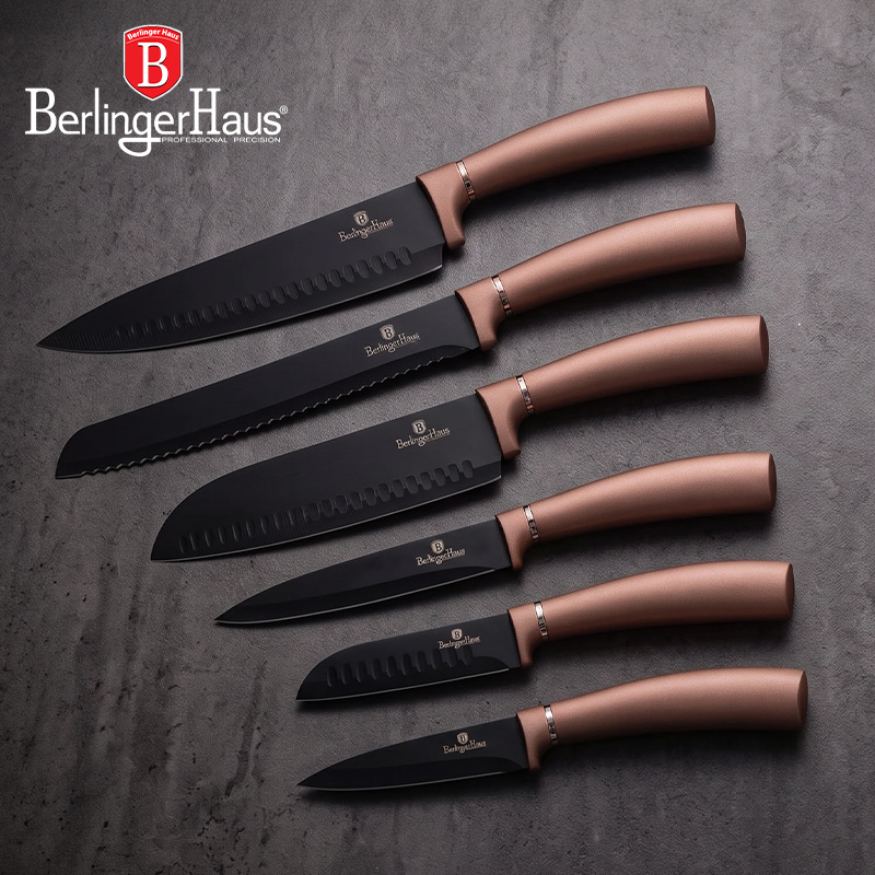 6-Piece Marble Coated Knife Set
