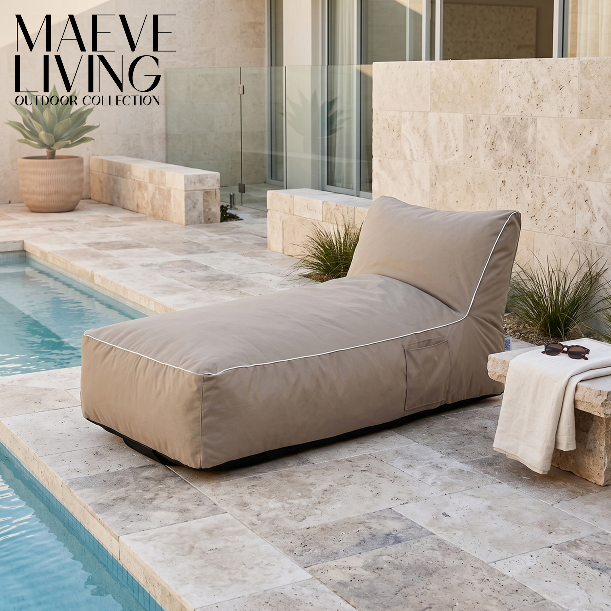 UV‑Protected and Water-Resistant Daybed Outdoor Lounger
