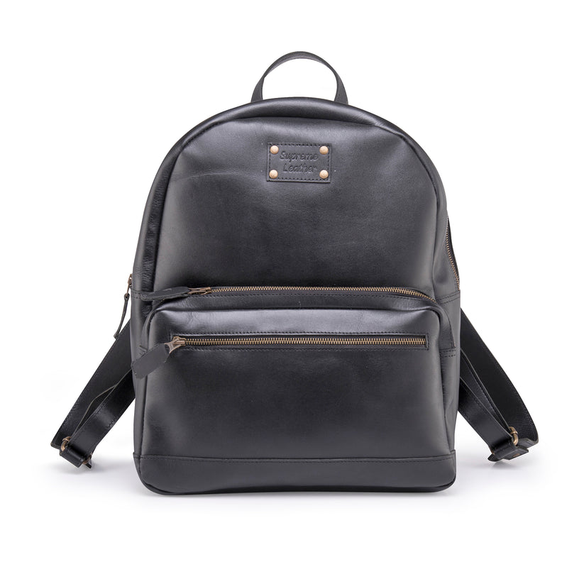 Unisex Genuine Leather Laptop and Travel Backpack