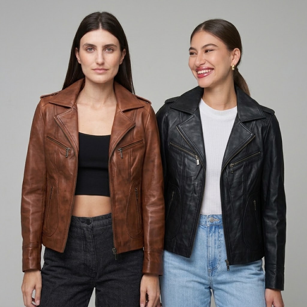 Ladies Genuine Leather Lady Jane Jacket