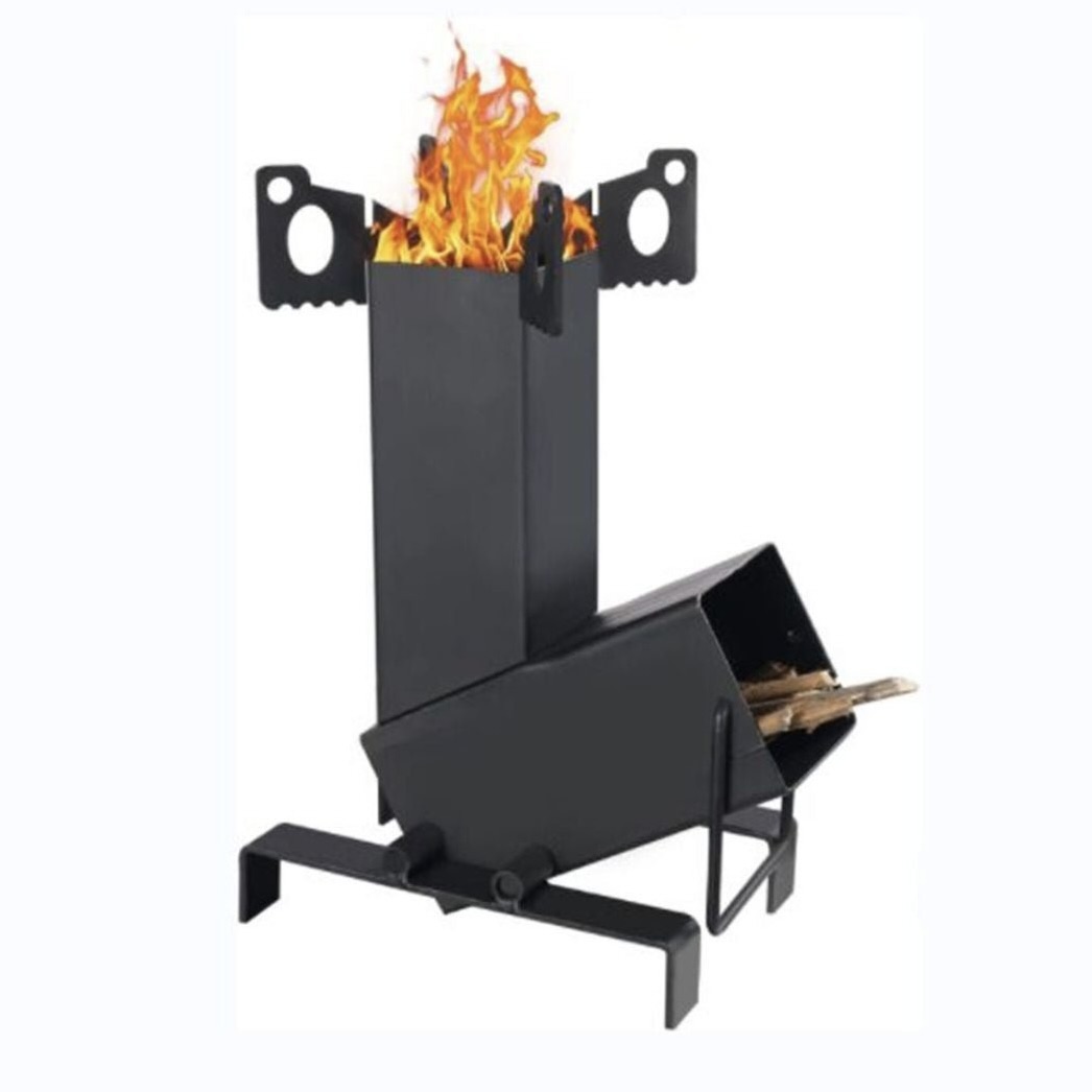 Portable Camping Rocket Stove with Storage Bag