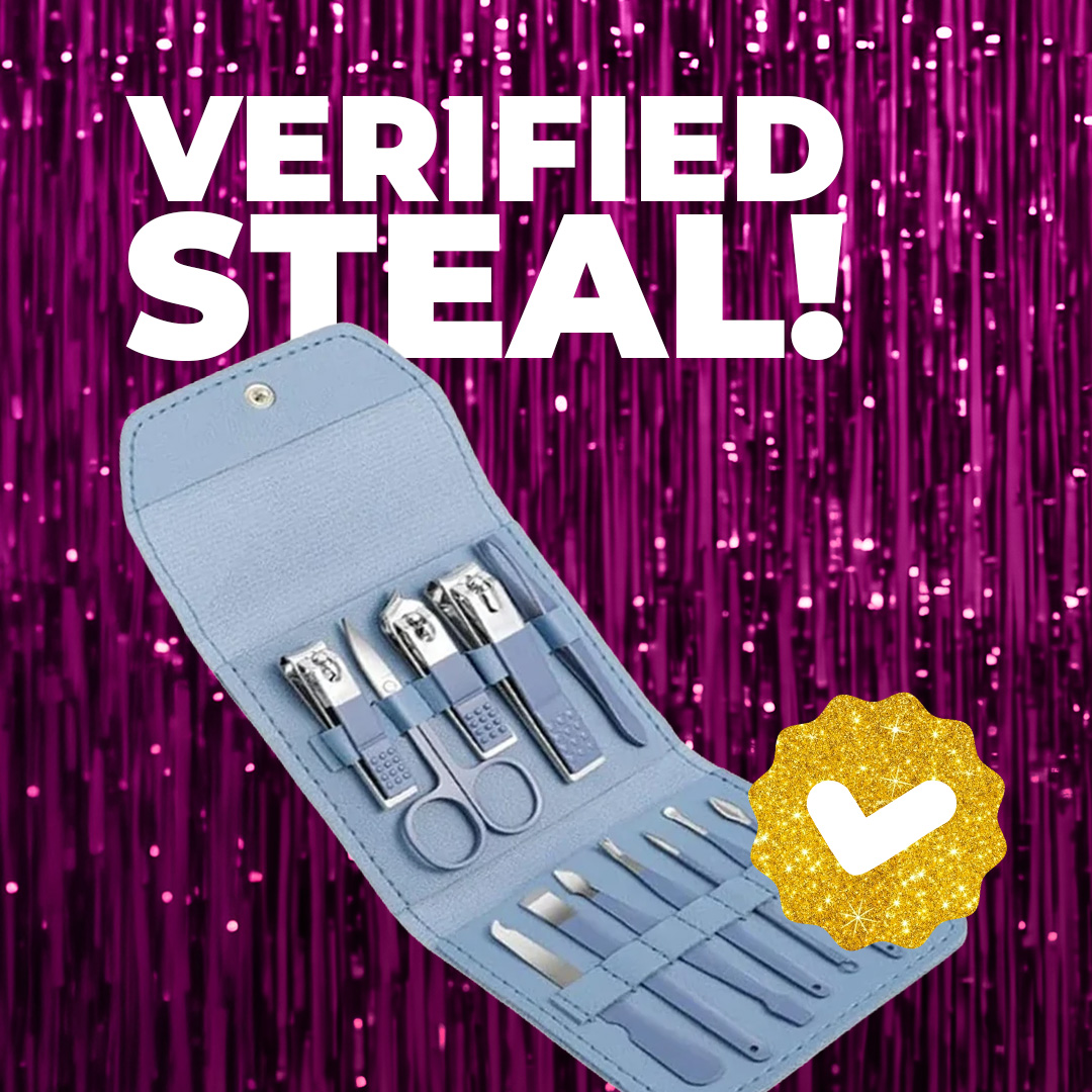 12-Piece Nail Care Sets with Carry Cases