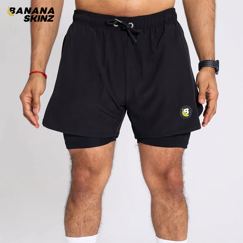 Men's Active Shorts with Built in Tights