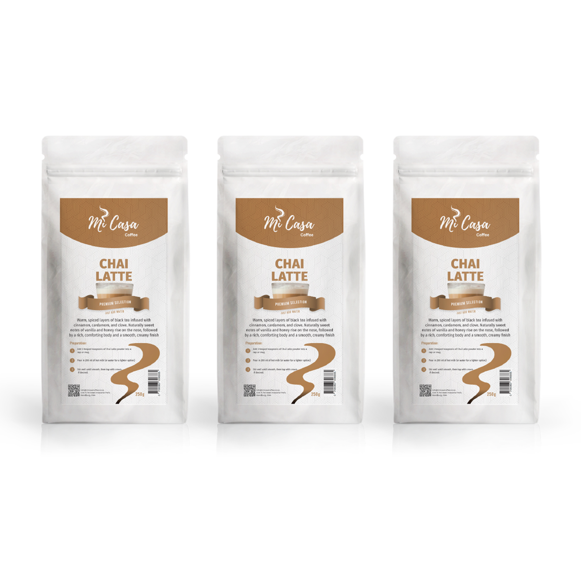 3x 250g Chai Latte Powders