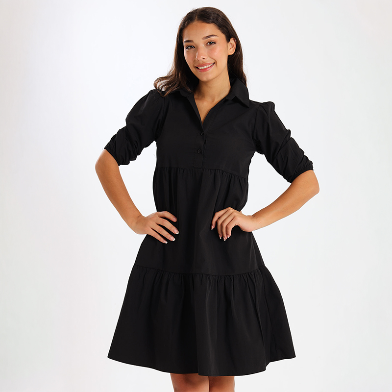 Ladies Molly Collared Tiered Summer Dress