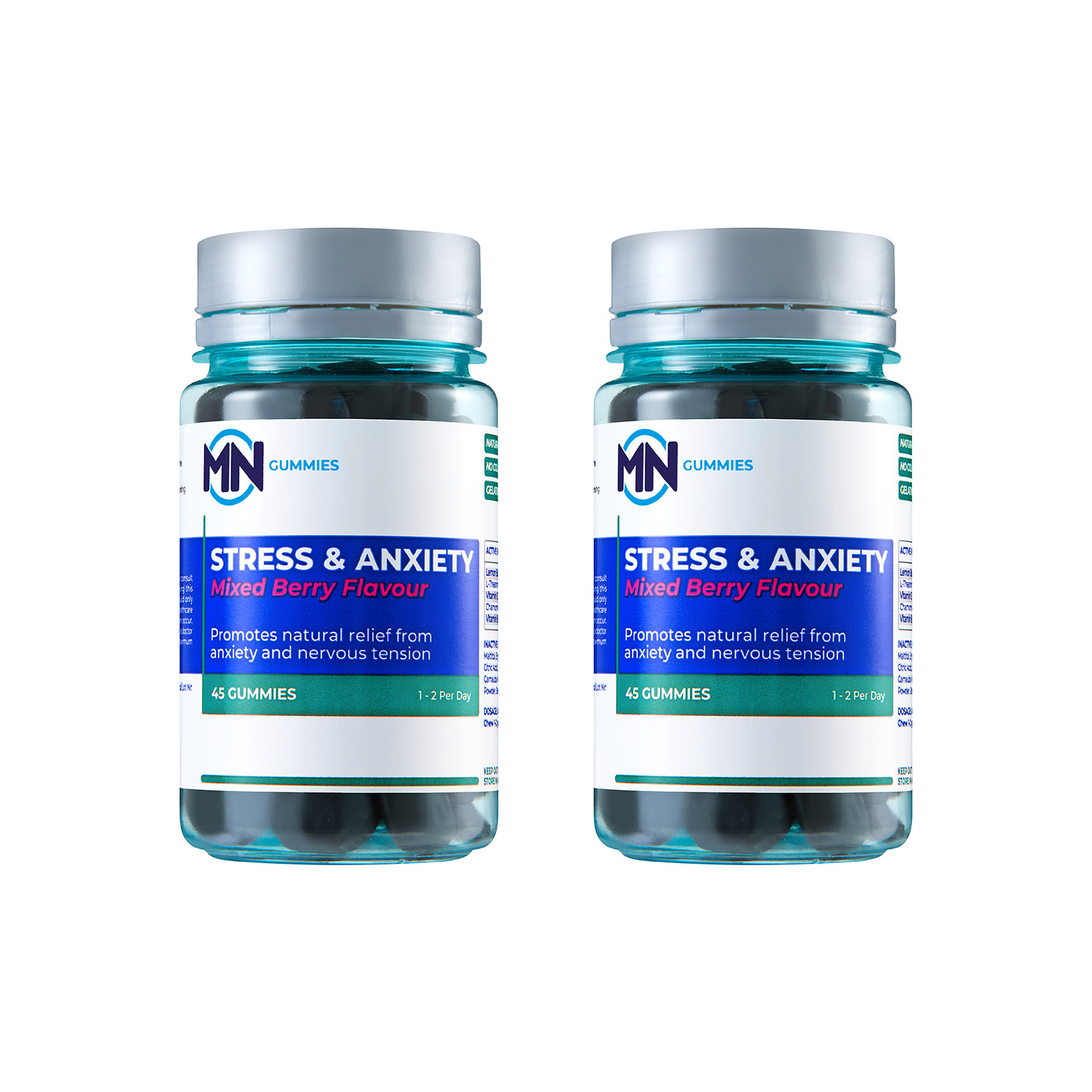 2x 45's Anti-Stress and Anxiety Gummies