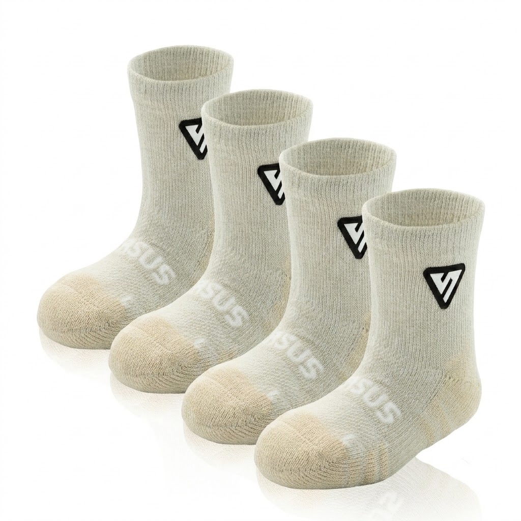 2x Pairs of Baby Beige Socks